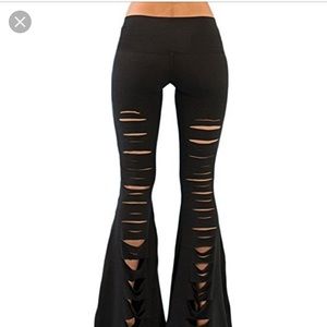 Teeki Laser Cut Joni bell bottoms. Brand new